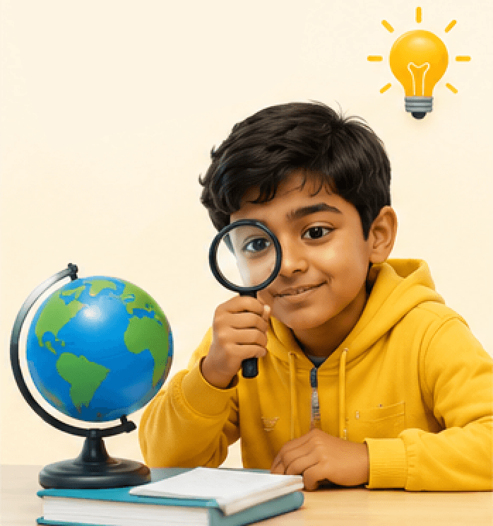Kid discovering / curious moment