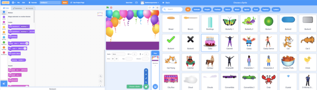 Create a Birthday Project in Scratch