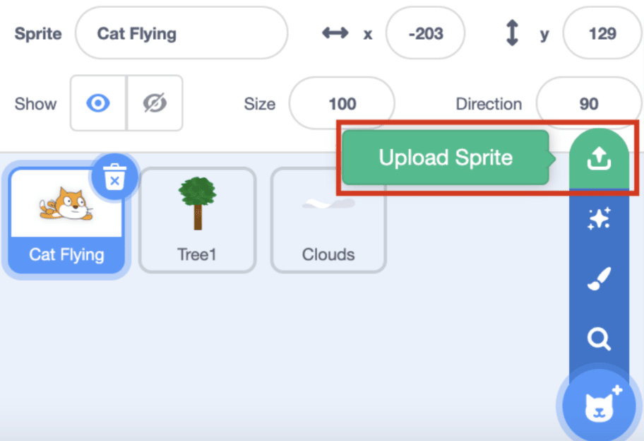 How To Create A Flying Game In Scratch Step 8