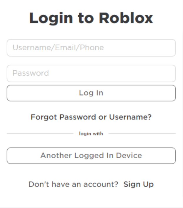 Login roblox .com New Ways