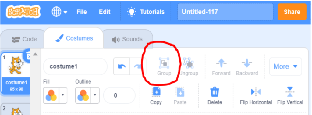 How to Group Sprites in Scratch