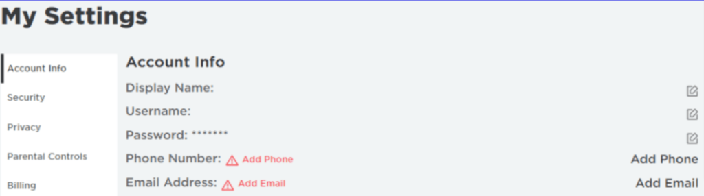 How to Add Phone Number to Roblox Account