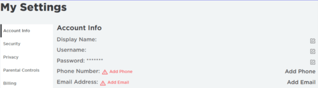 How to Add Phone Number to Roblox Account 