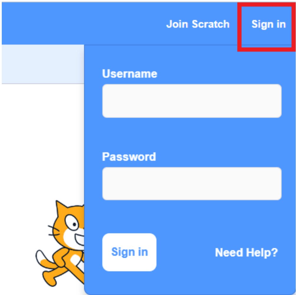 Creating Scratch Login 