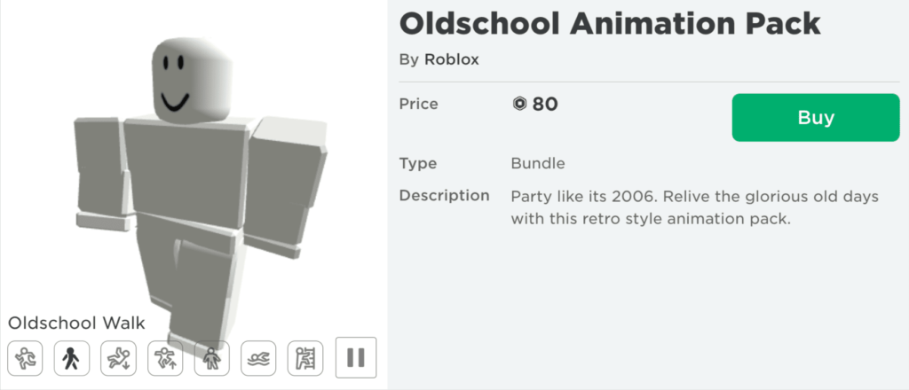 roblox animation id list