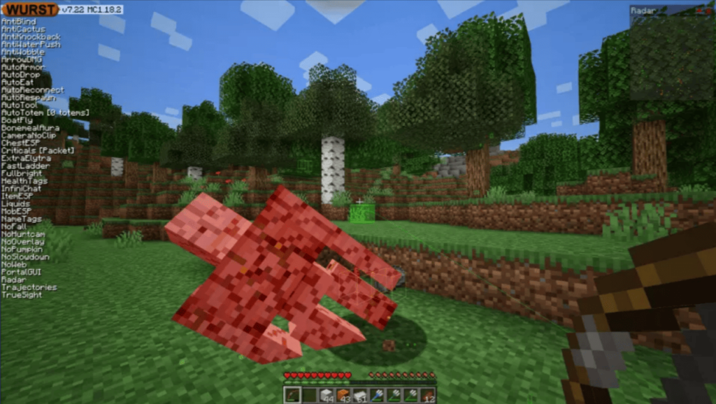 minecraft wurst hack client 1.12.2