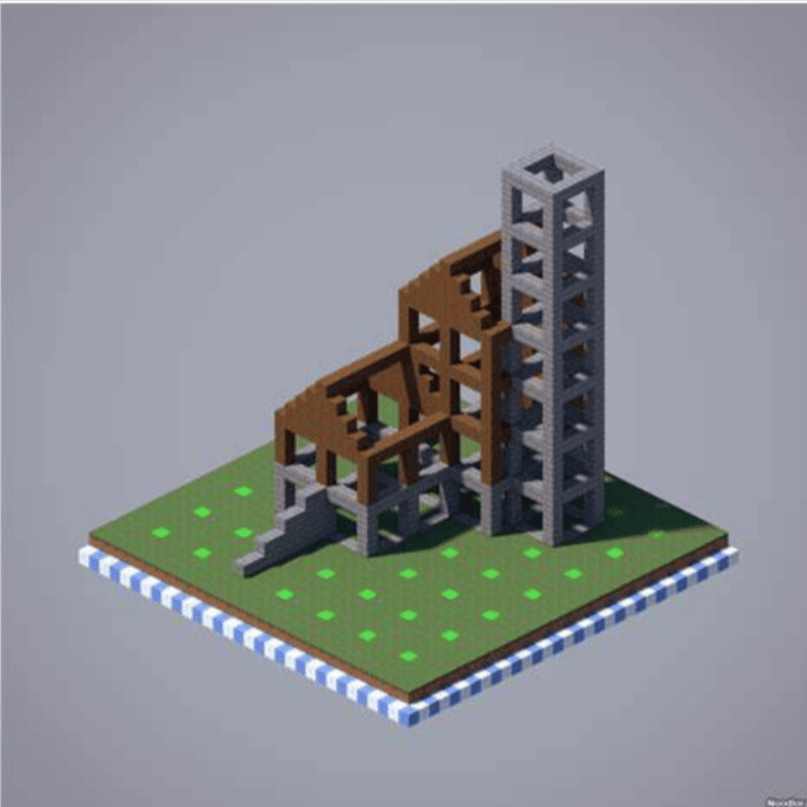 minecraft tower schematics