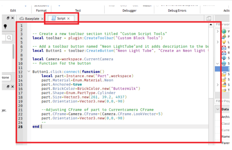 How to make a Code Gui in ROBLOX Studio 