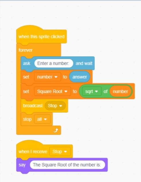 How To Create A Square Root Calculator in Scratch