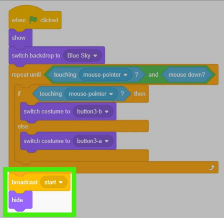 How To Create A Start Screen In Scratch