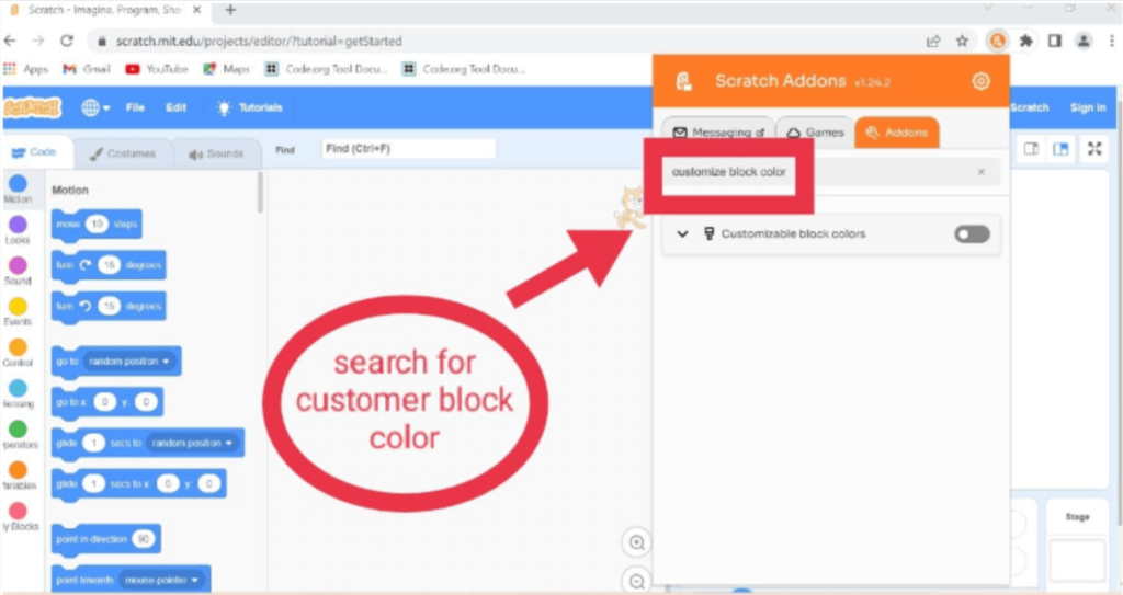Ability to change custom block color/section - Discuss Scratch