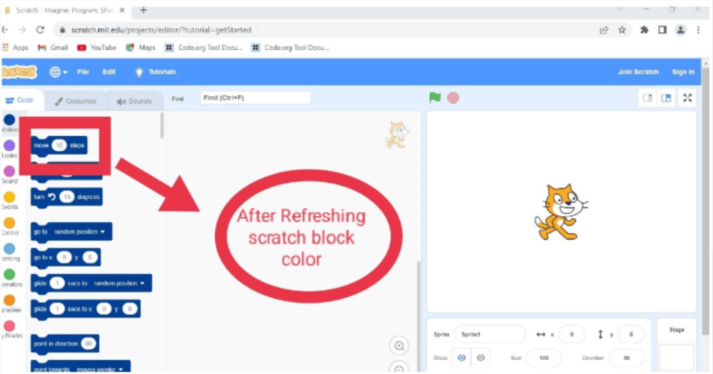 How to: Change Block Color - Scratch Academy
