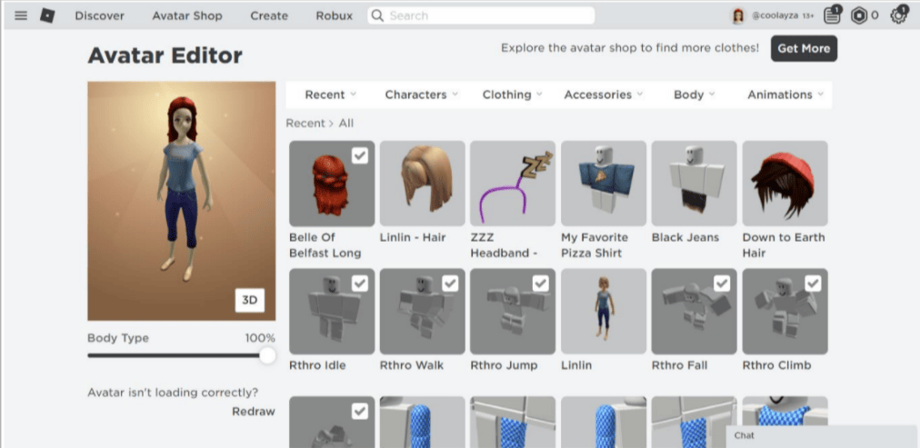 AVATAR GRATIS EN ROBLOX 