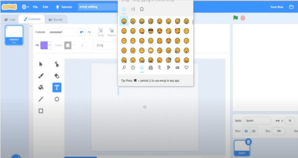 How To Use Emojis In Scratch