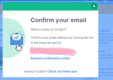 How To Confirm and Verify Your Scratch Account & Share Your Projects ...
