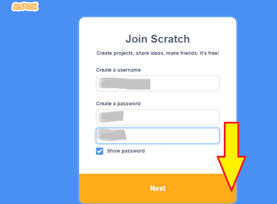 Creating Scratch Login 