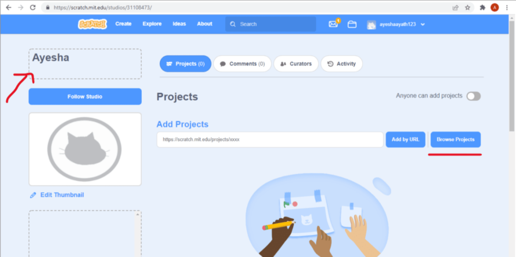 How to Create A Collaboration Account In Scratch