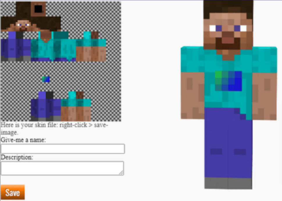 minecraft de, Nova Skin