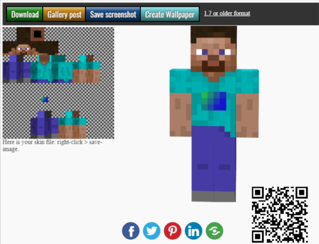 Nova herobrine skin, Minecraft Skin