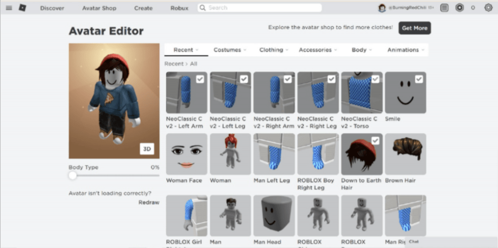 Web man roblox avatar