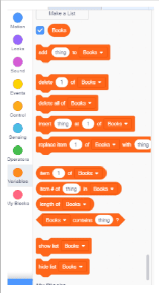 What Is A List In Scratch 