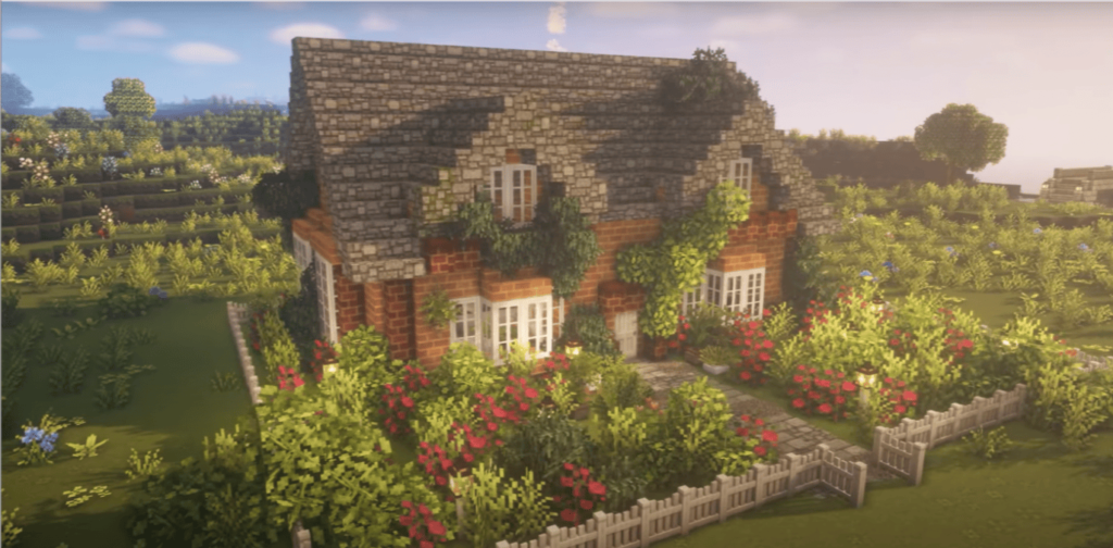 Live in a house in Minecraft and want garden decoration ideas