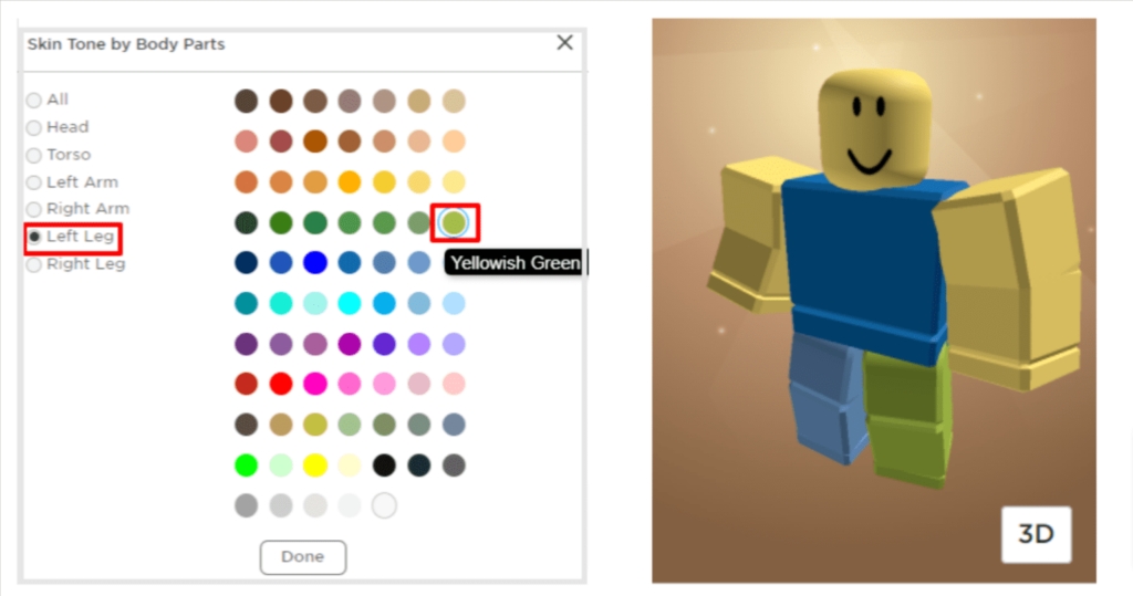 Classic Noob Character In Roblox