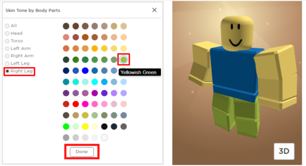 Roblox Noob Skin