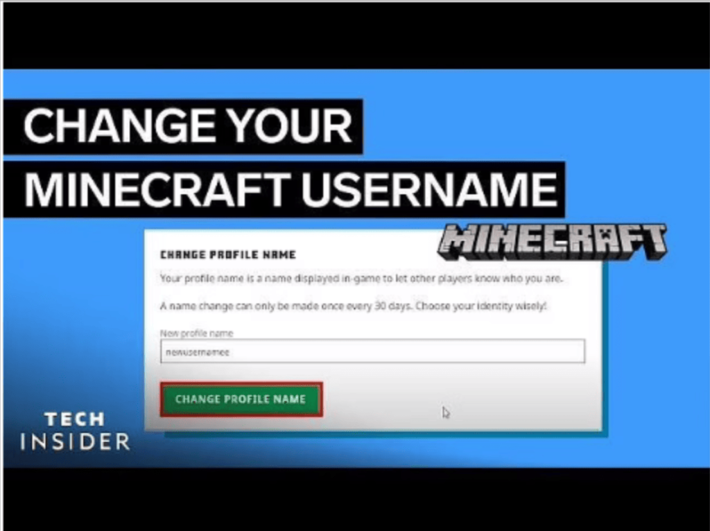 How To Change Minecraft Username