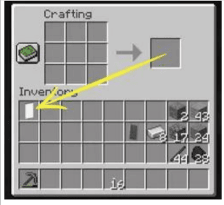 how to make a iron button in minecraft