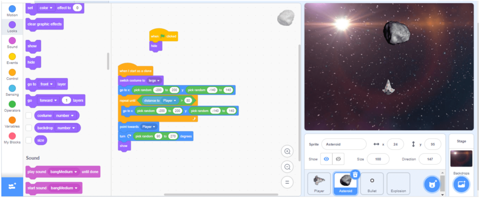 How To Make An Awesome Asteroids Arcade Game In Scratch - BrightChamps Blog