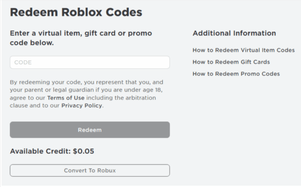 How To Redeem Roblox Gift Cards