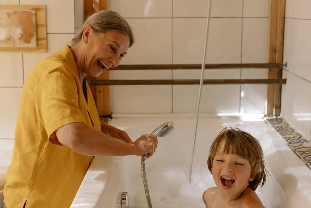 Kids Bathing