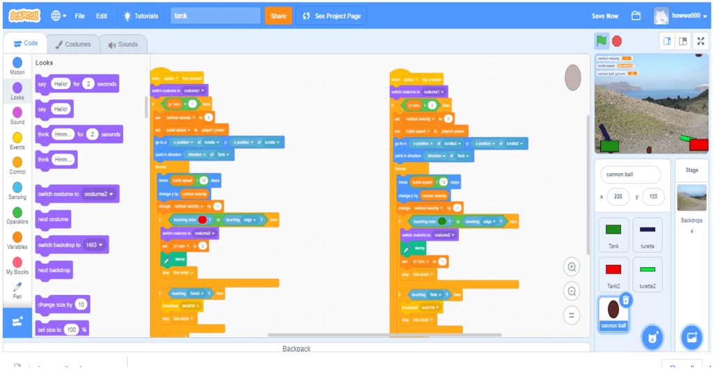 Tank Game In Scratch