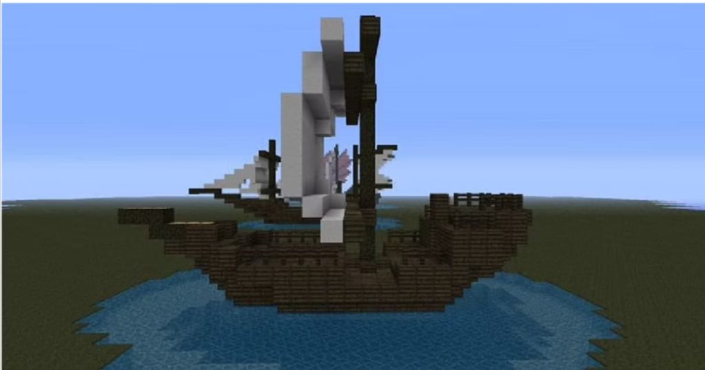 Cara membangun kapal bajak laut minecraft