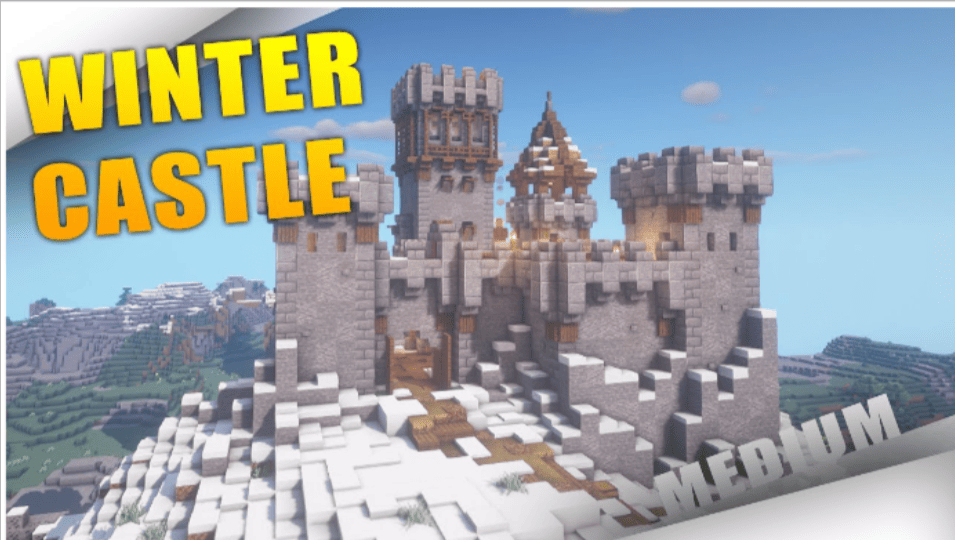 minecraft medieval castle blueprints