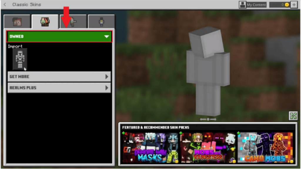 Face mask Minecraft skin is trending