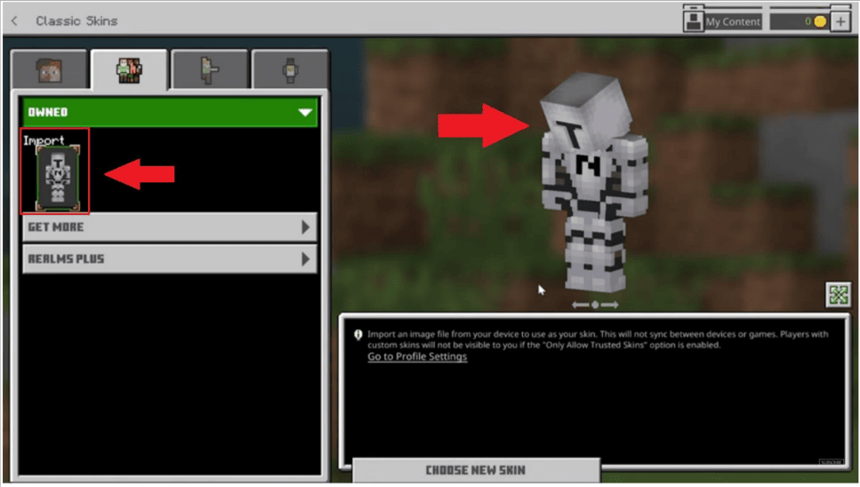 How to change skins on Minecraft