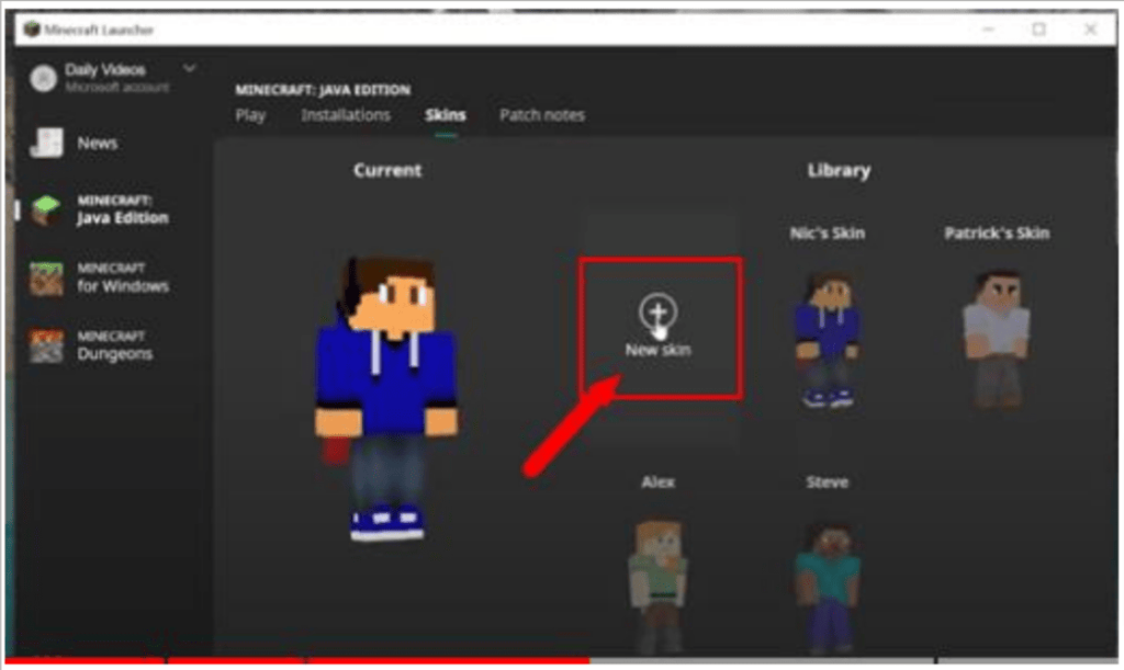 How to Change Skin in Minecraft Java Edition Offline 