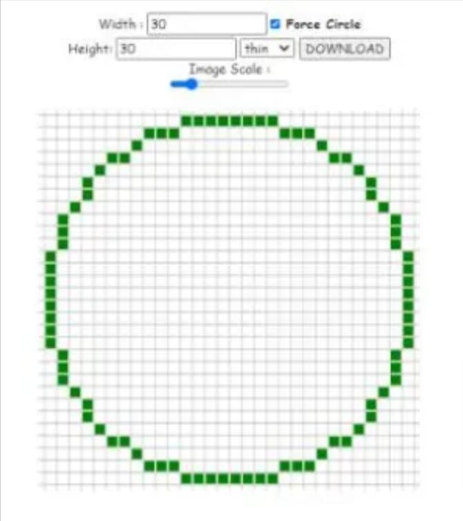 Pixel Circle Chart Google Search Minecraft Circle Chart Minecraft Images