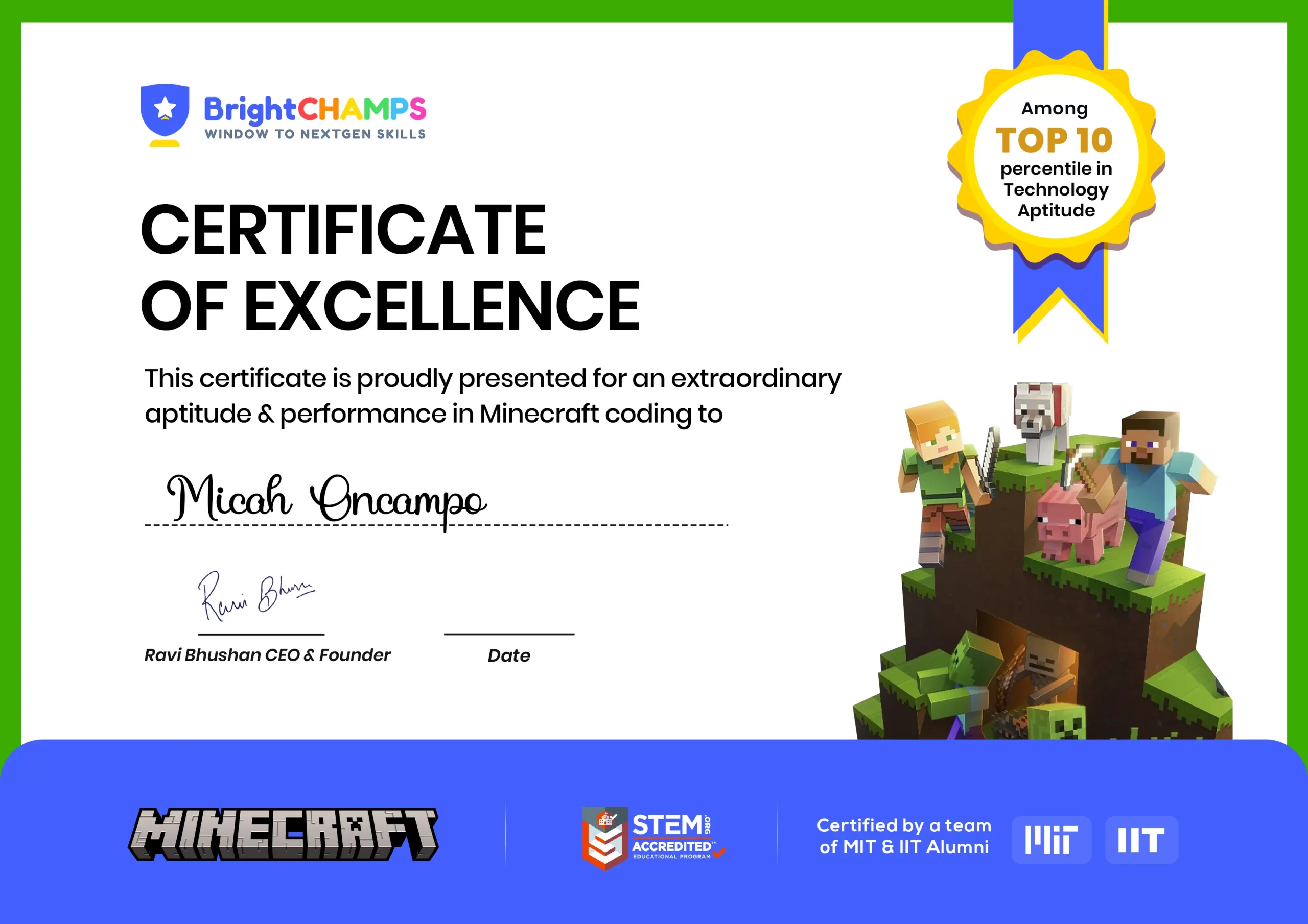 Get Minecraft Certified