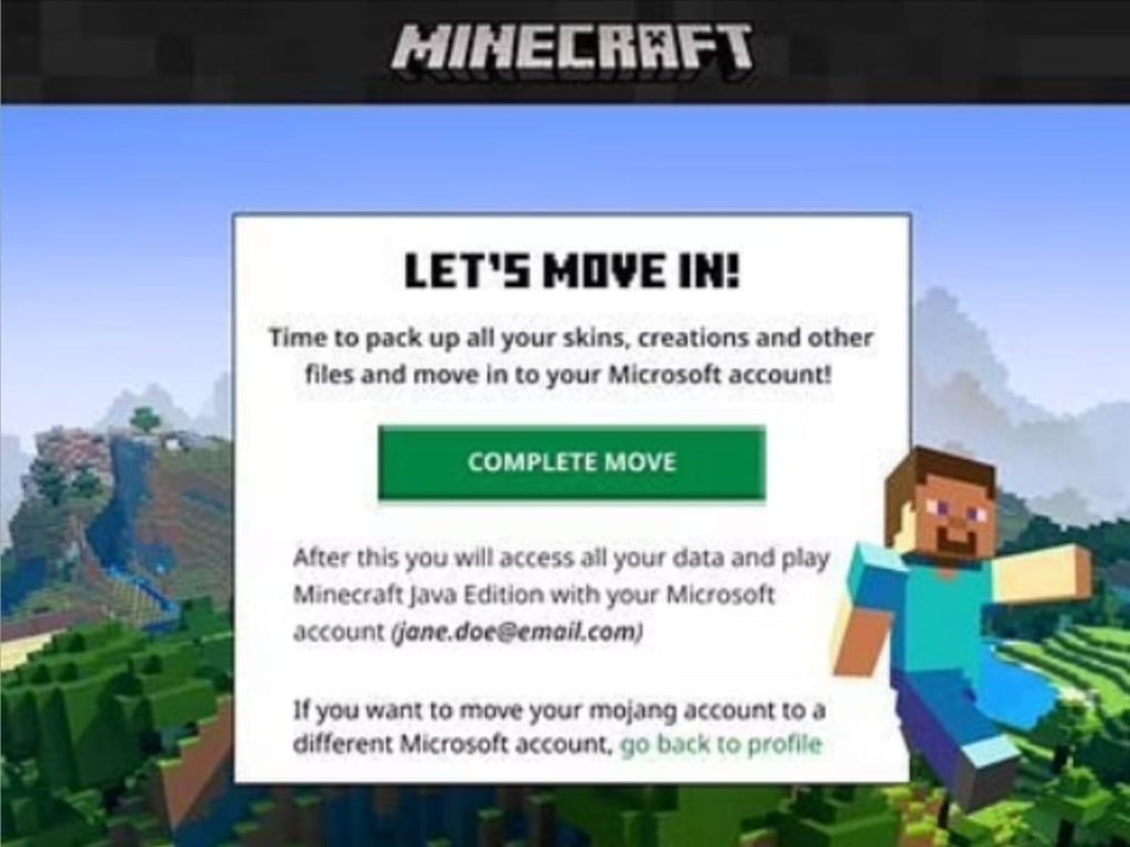 Minecraft.net doesn't work and I just want to change my Mojang account for  a Microsoft account! [Launcher] : r/MinecraftHelp