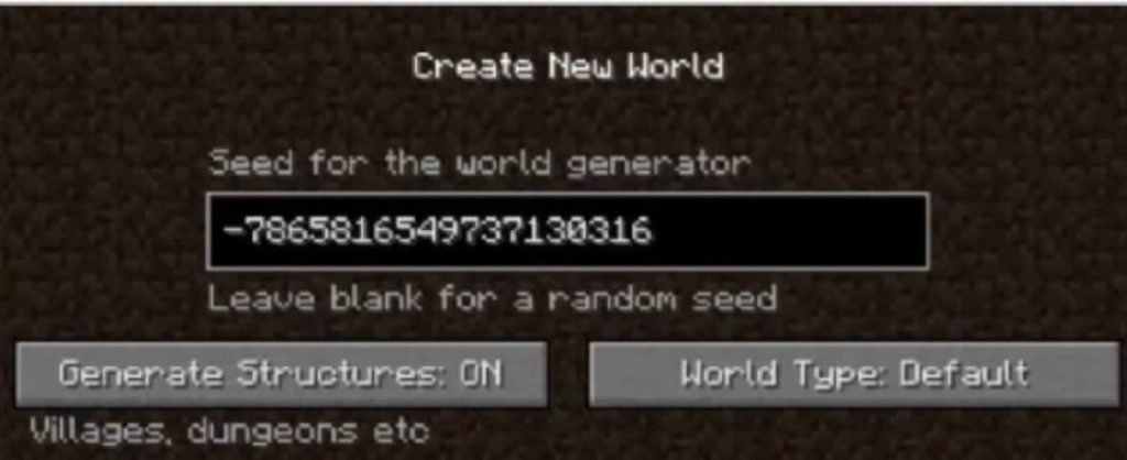 Giới thiệu về Minecraft Seed Map Code