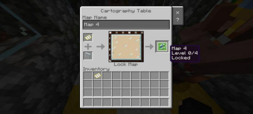 Cartography table in Minecraft