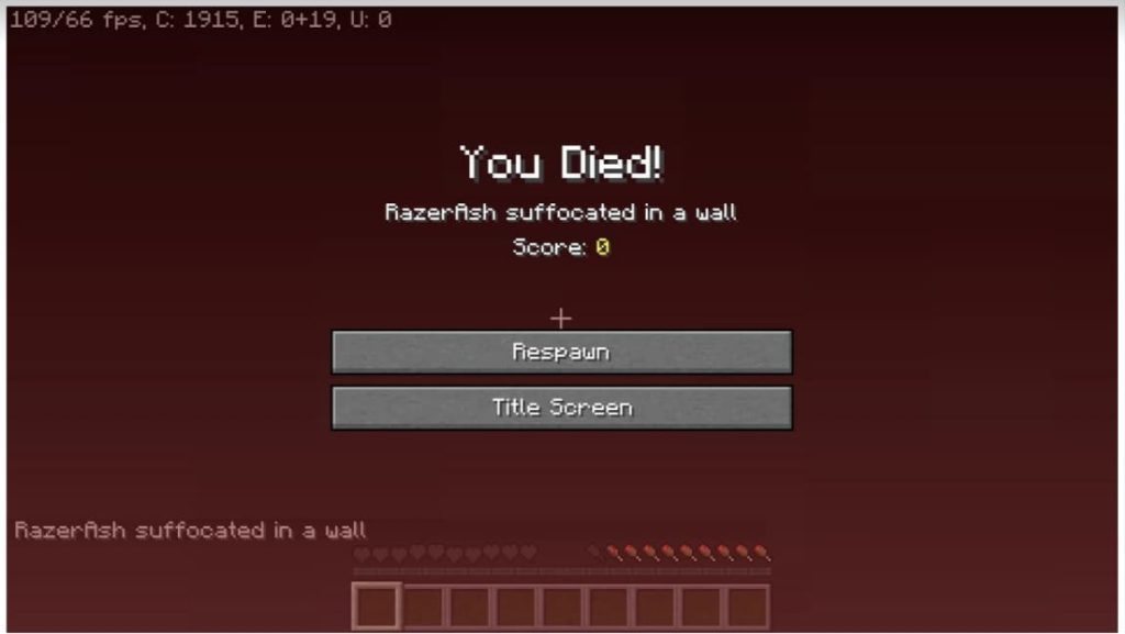 Minecraft players to die