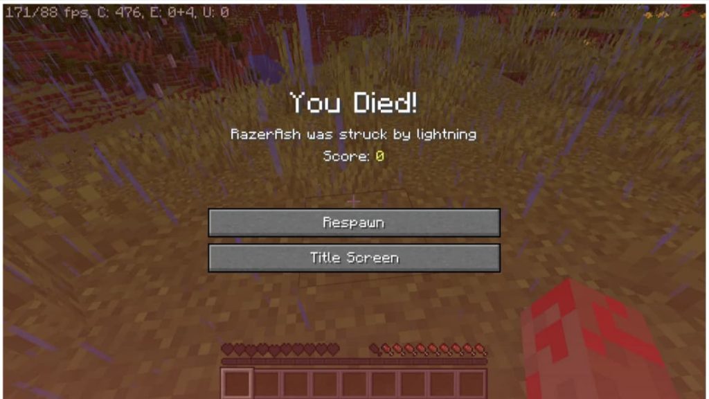 Minecraft players to die