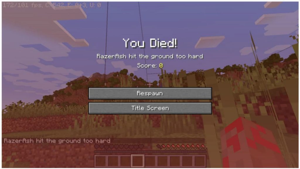 Minecraft players to die