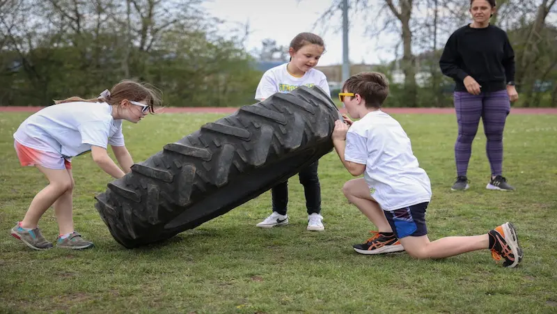 "Obstacle Course of Challenges" for kids